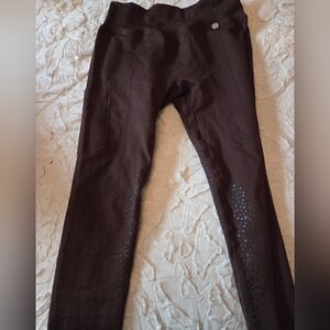 Pomme Brown Full Seat Equestrian Legging Large